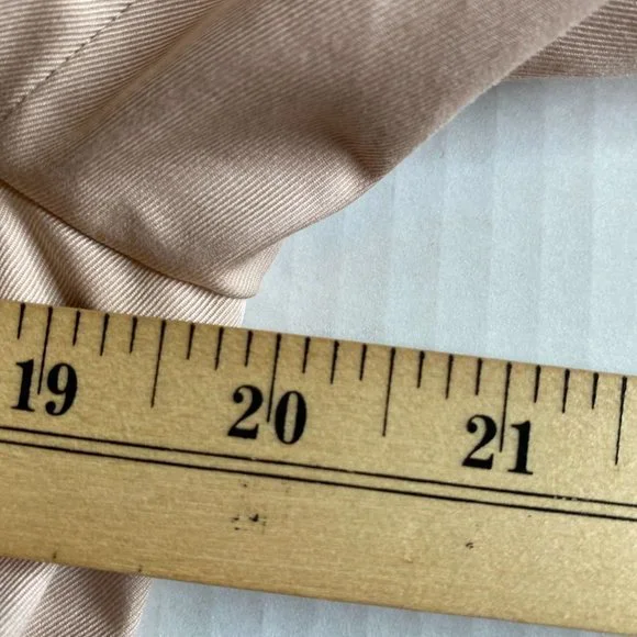 Burberry Women’s Hooded Pink Trench Lined Coat Belted Cotton US 8 Quiet Luxury - Picture 11 of 16